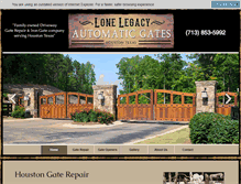 Tablet Screenshot of gaterepairhouston.com